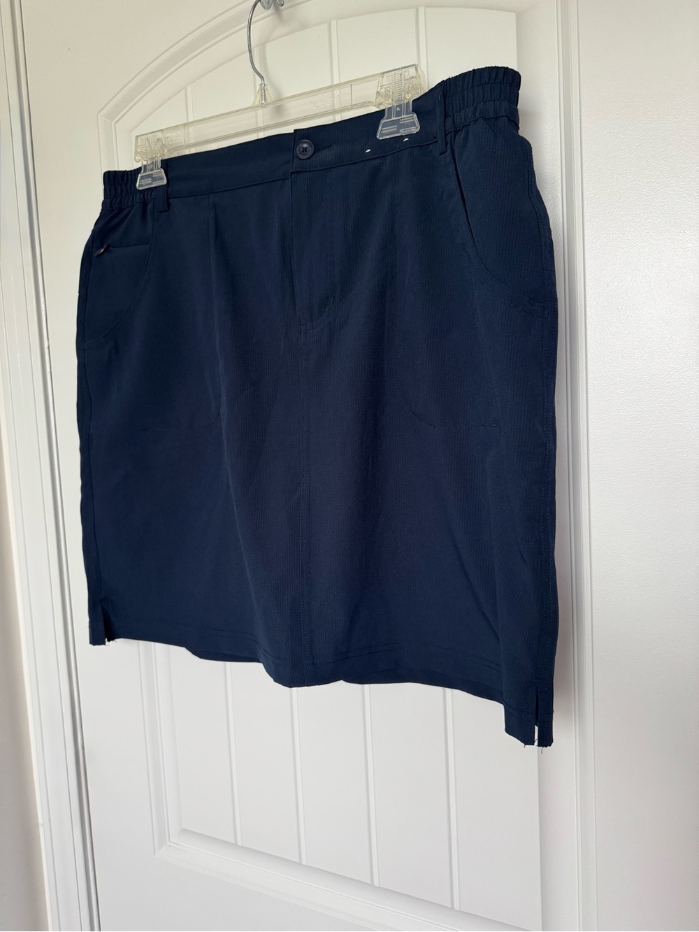 Tilley Navy Performance Travel Skort Built-In Shorts